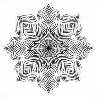 An abstract sinedot style image surrounded by a white background