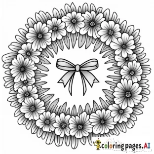 an adult coloring book page with buttons and bows and lace and flowers for adults