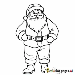 Beautiful Santa with no background