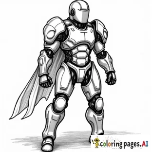 black power armor made of nano-machines that looks like a ninja