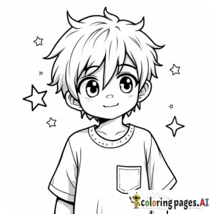 boy with stars