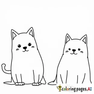 Cats dressed as ghosts