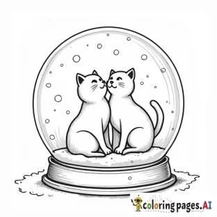 cats in a snowglobe