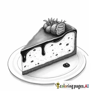 Cheesecake with chocolate ganache