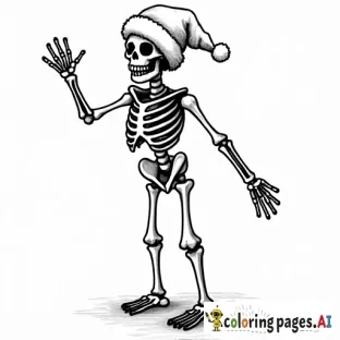 Christmas skeleton