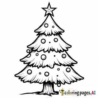 christmas tree decoreated