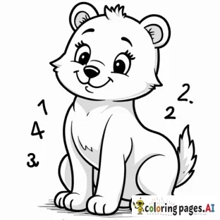 coloring sheet with multiplication fact 4