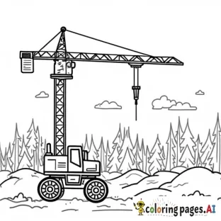 Crane, Christmas, Construction