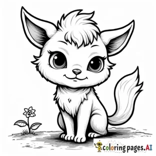 create a coco wyo inspired coloring page