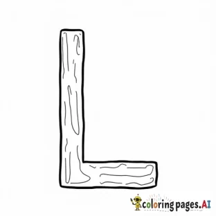 create a fun coloring page about the letter L and the number 14 for a preschool girl