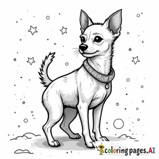 Create Christmas New Year Pages with Chinese Crested Chihuahua Mix (Benji the Chi-Chi)