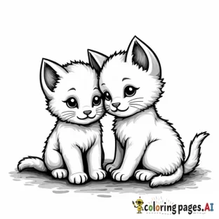 cute baby black and white kittens