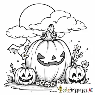cute halloween coloring for kids
