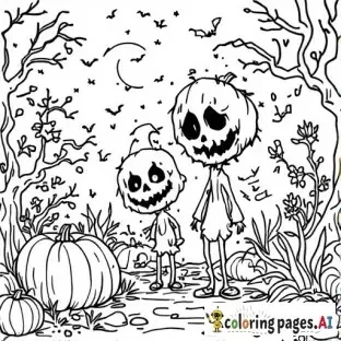 cute halloween coloring for kids