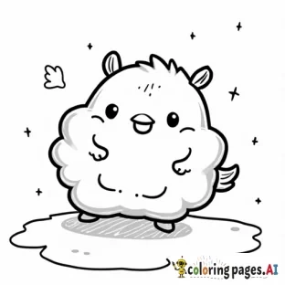 Cute Kawaii Coloring Page