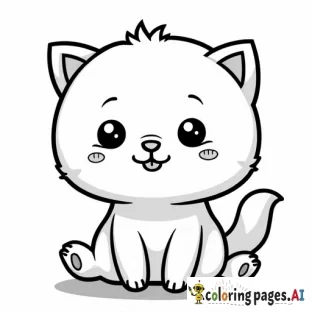 Cute Kawaii Coloring Page