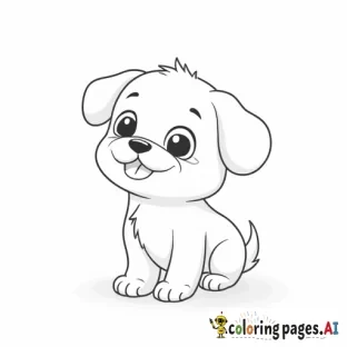 cute puppy carton with a bit of detail