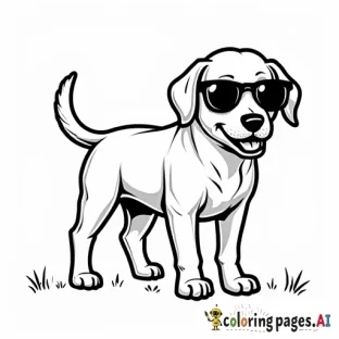 dog with sunglass