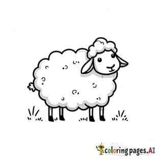 drawing of sheep
