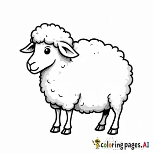 drawing of sheep