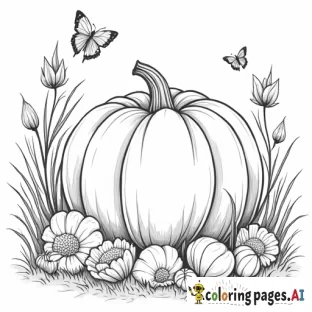 fall coloring page