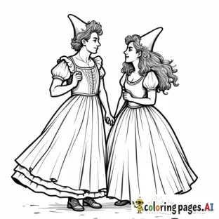 Fiyero elphaba and Glinda