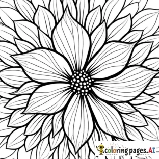 floral and leaves full page