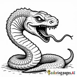 freaky snake that's tongue is another snake