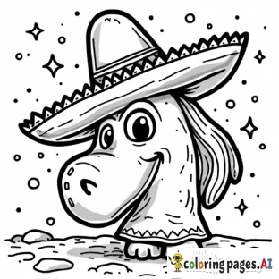 free cinco de mayo color page