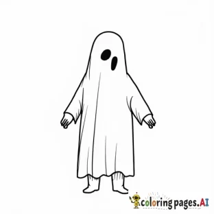 gats wearing ghost costume