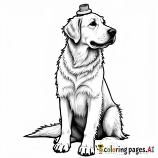 golden retriever wearing a costume