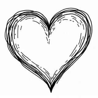 Hearts - Free Printable Coloring Page