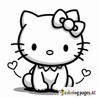 hello kitty saying "i love you wectur!"