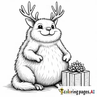 Jultomten of denmark with presents