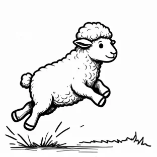 jumping sheep