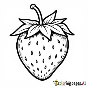 kids coloring book strawberry