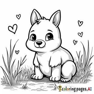 Kislány - Free Printable Coloring Page