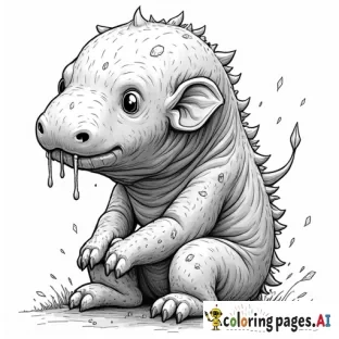 large cyst being extracted