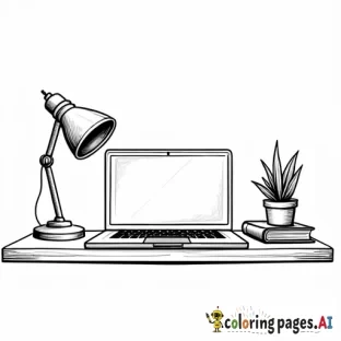 large scale mundane items on a desk, under a basic table lamp