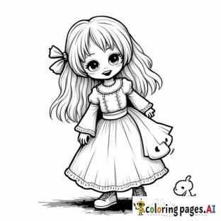 Little Girl Hurts Her Body Because Of Evil Witch