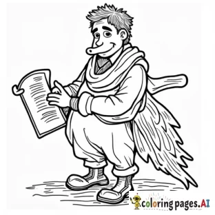 make a coloring page for national principals day in words
