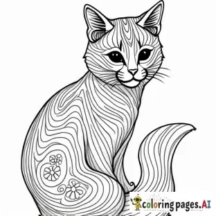 mandala with cat
