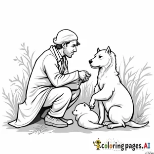 many animals getting an checkup from the vet