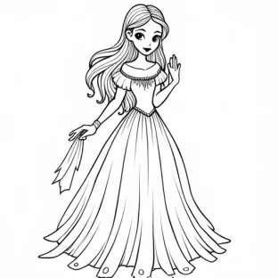 maria coloring page