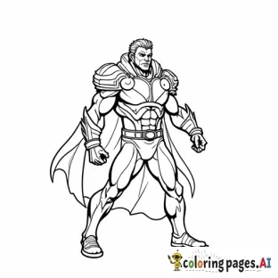 MHA allmight coloring page