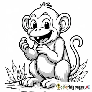 monkey eating turkey