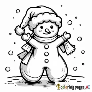 mrs clause in her kitchen at the north pole baking a gingerbread snowman