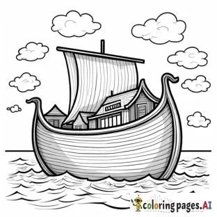 Noah building the ark