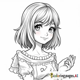 An adult coloring page that says Kelly