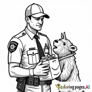 orange county Florida sheriff officer passing out Christmas toy